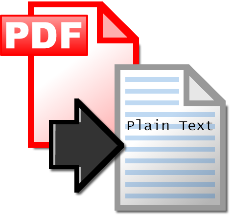 Конвертация файла PDFв TXT