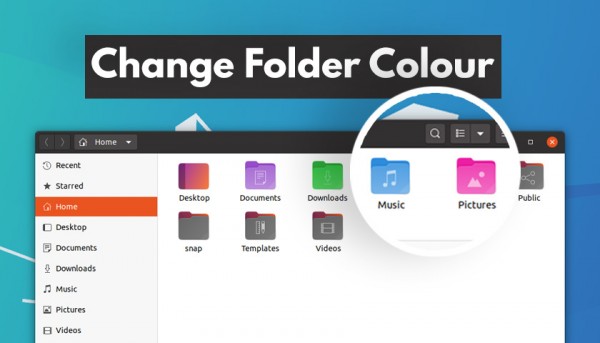 Как изменить цвет папки в Ubuntu 20.04 LTS Focal Fossa?