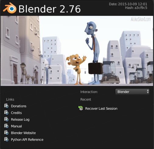 Лого в стартовом окне Blender 2.76