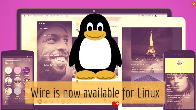 Wire open source альтернатива Skype для Linux