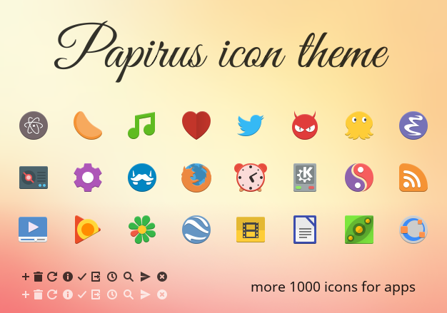 Установка темы Papirus в Ubuntu 16.04 / 16.10
