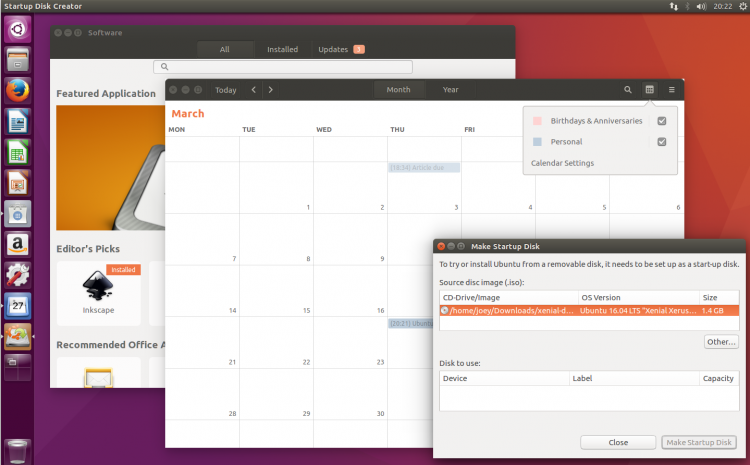 Обновление календаря в релизе Ubuntu 16.04 LTS