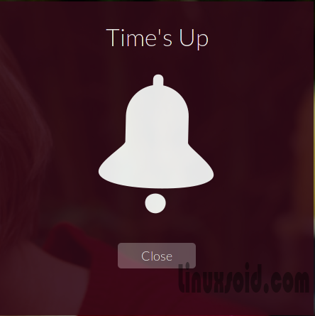 Тестируем работу будильника в виджете Up Clock в Ubuntu
