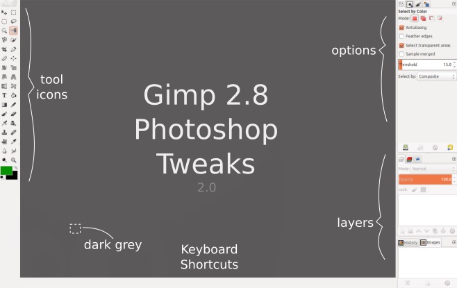 Делаем GIMP чуть похожим на фотошоп